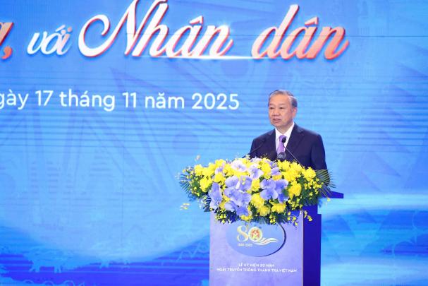 Tổng Bí thư Tô Lâm dự và phát biểu tại Lễ kỷ niệm 80 năm ngày truyền thống...