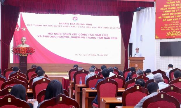 Cục Thanh tra, giải quyết khiếu nại, tố cáo lĩnh vực xây dựng tổng kết công...