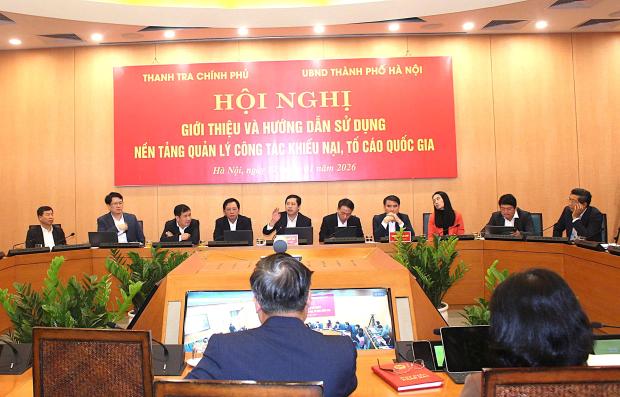 Hội nghị giới thiệu và hướng dẫn sử dụng nền tảng quản lý công tác khiếu nại, tố cáo quốc gia